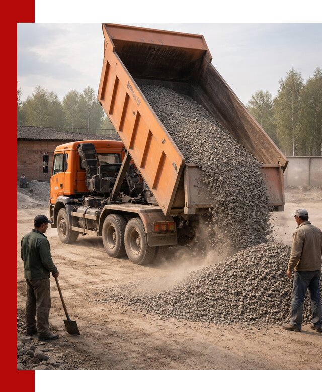 Доставка самосвалом 20 м3 в Калининграде быстро и надежно