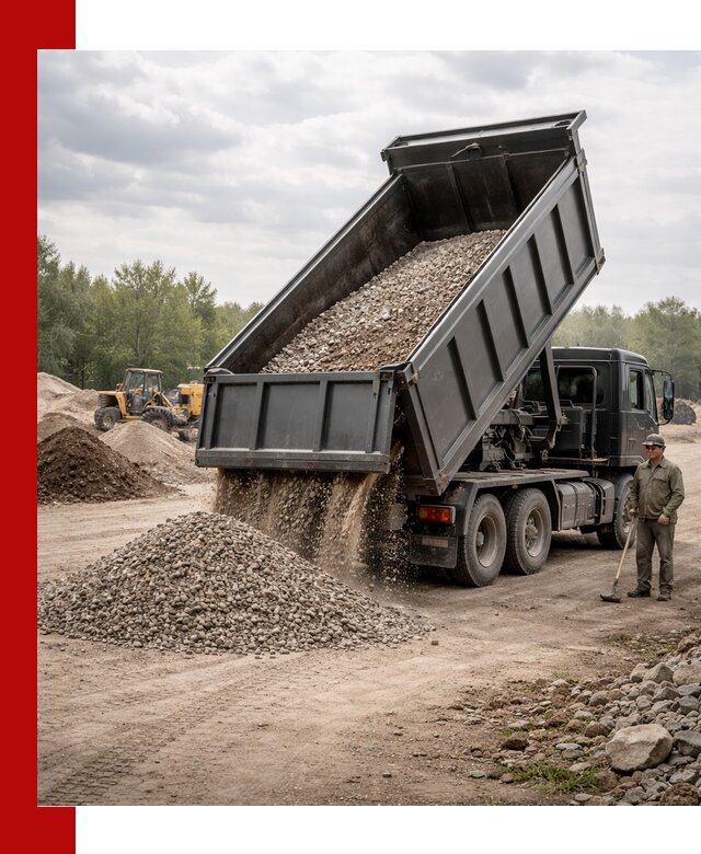 Доставка самосвалом 30 м3 по выгодным ценам в Калининграде