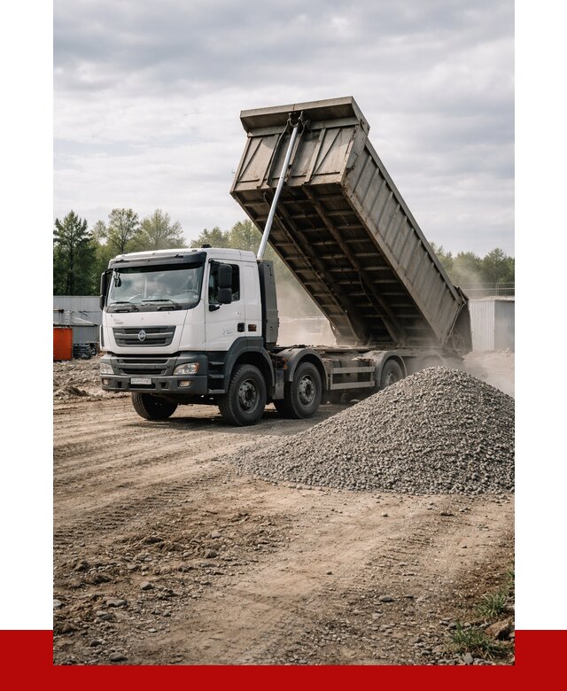 Доставка самосвалом 40 кубов в Калининграде от 9106 р. | ПРОНЕРУДКлн