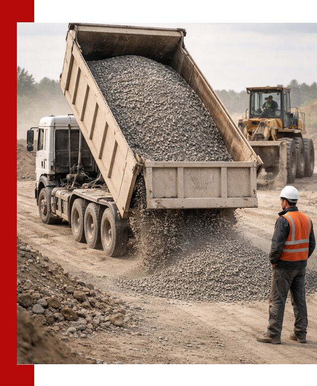 Доставка самосвалом 40 кубов цемента и сыпучих в Калининграде