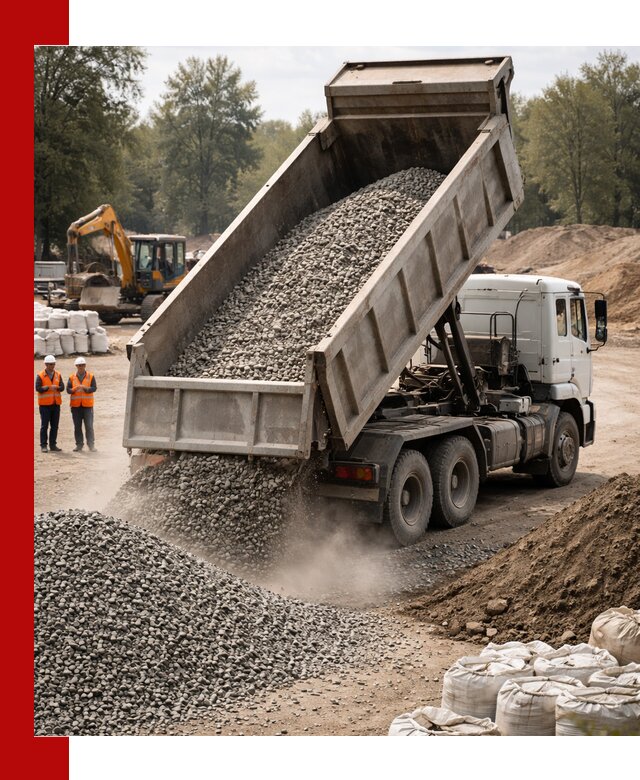 Аренда самосвала в Калининграде для доставки сыпучих и нерудных материалов