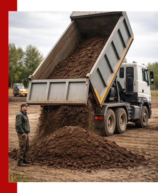Аренда самосвала с водителем в Калининграде для сыпучих грузов и навоза