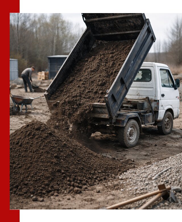 Аренда минисамосвала в Калининграде для доставки сыпучих материалов