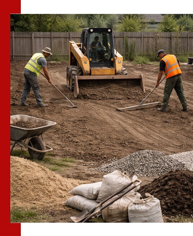 Выравнивание участка под строительство и благоустройство в Калининграде