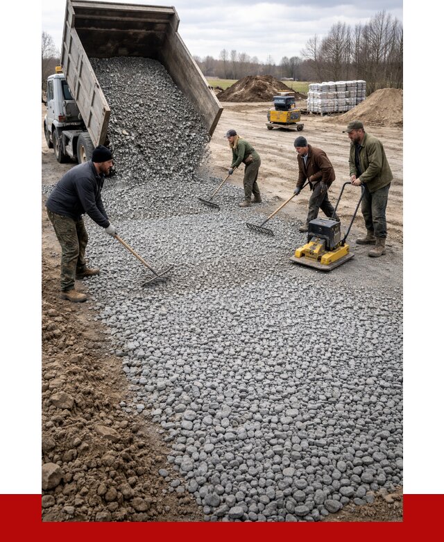 Устройство щебеночной подушки в Калининграде от 4553 р. ПРОНЕРУДКлн